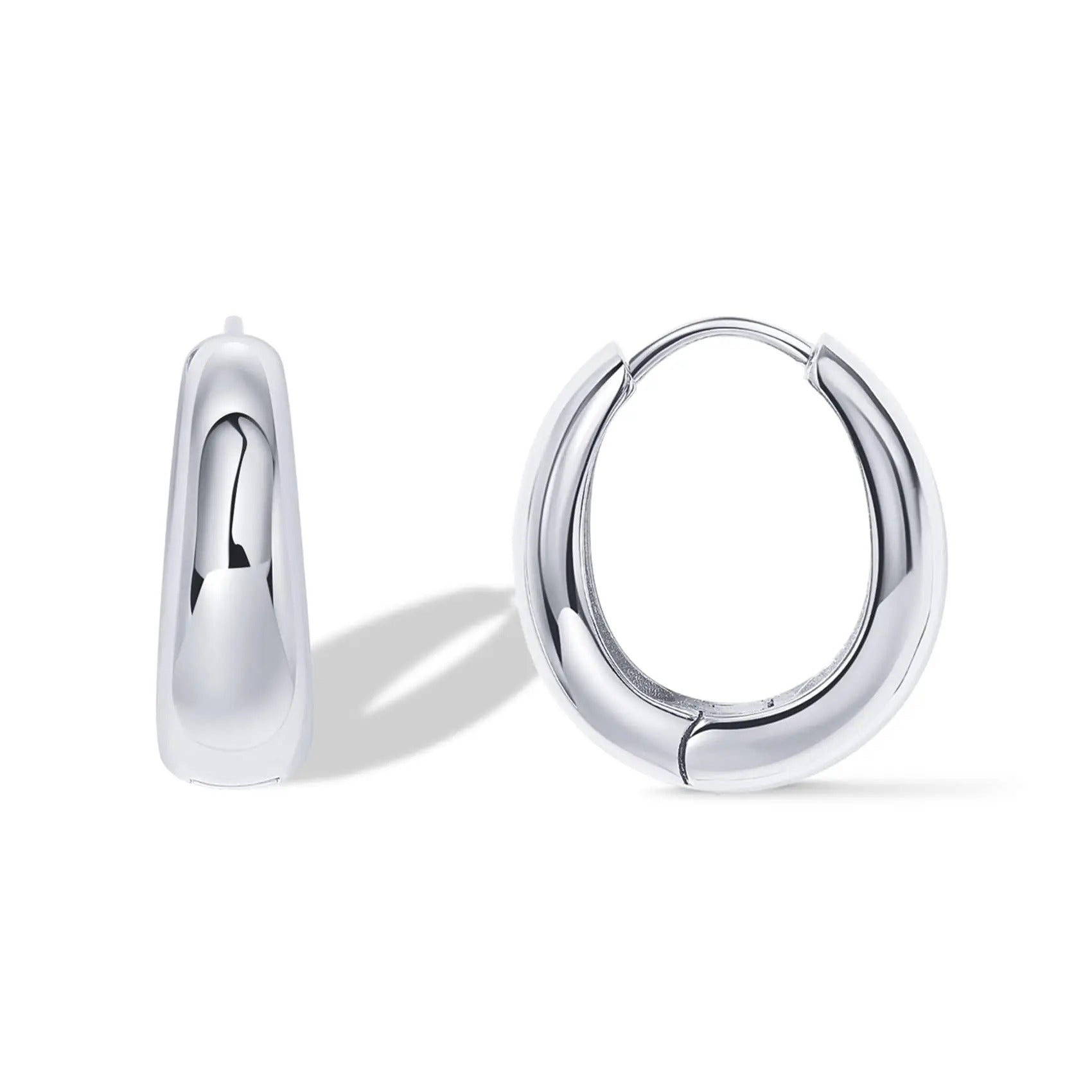 Chunky Hoops Earrings - Jewel Glimpse