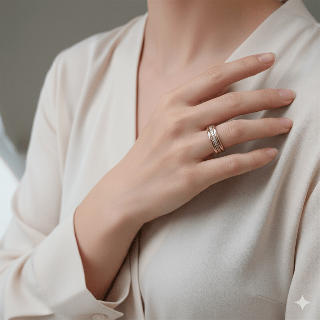 Cubiz Micro Zircon Ring - Jewel Glimpse