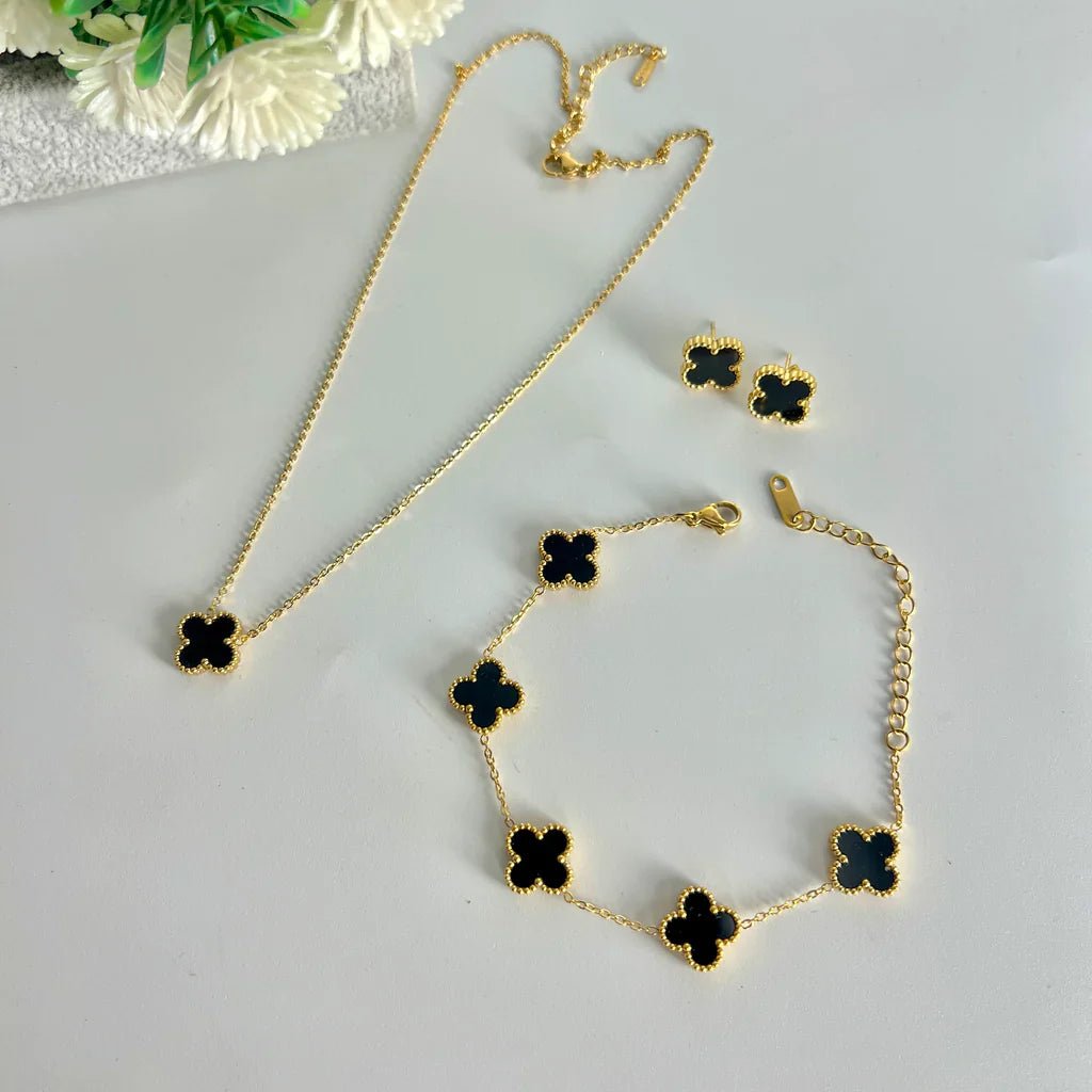 Four Leaf Clover Jewelry Set - Jewel Glimpse