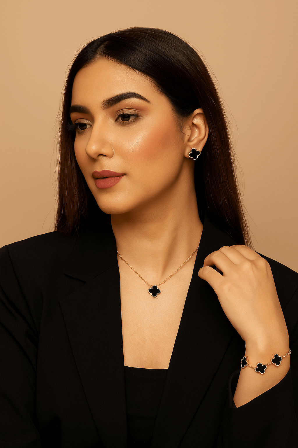 Four Leaf Clover Jewelry Set - Jewel Glimpse