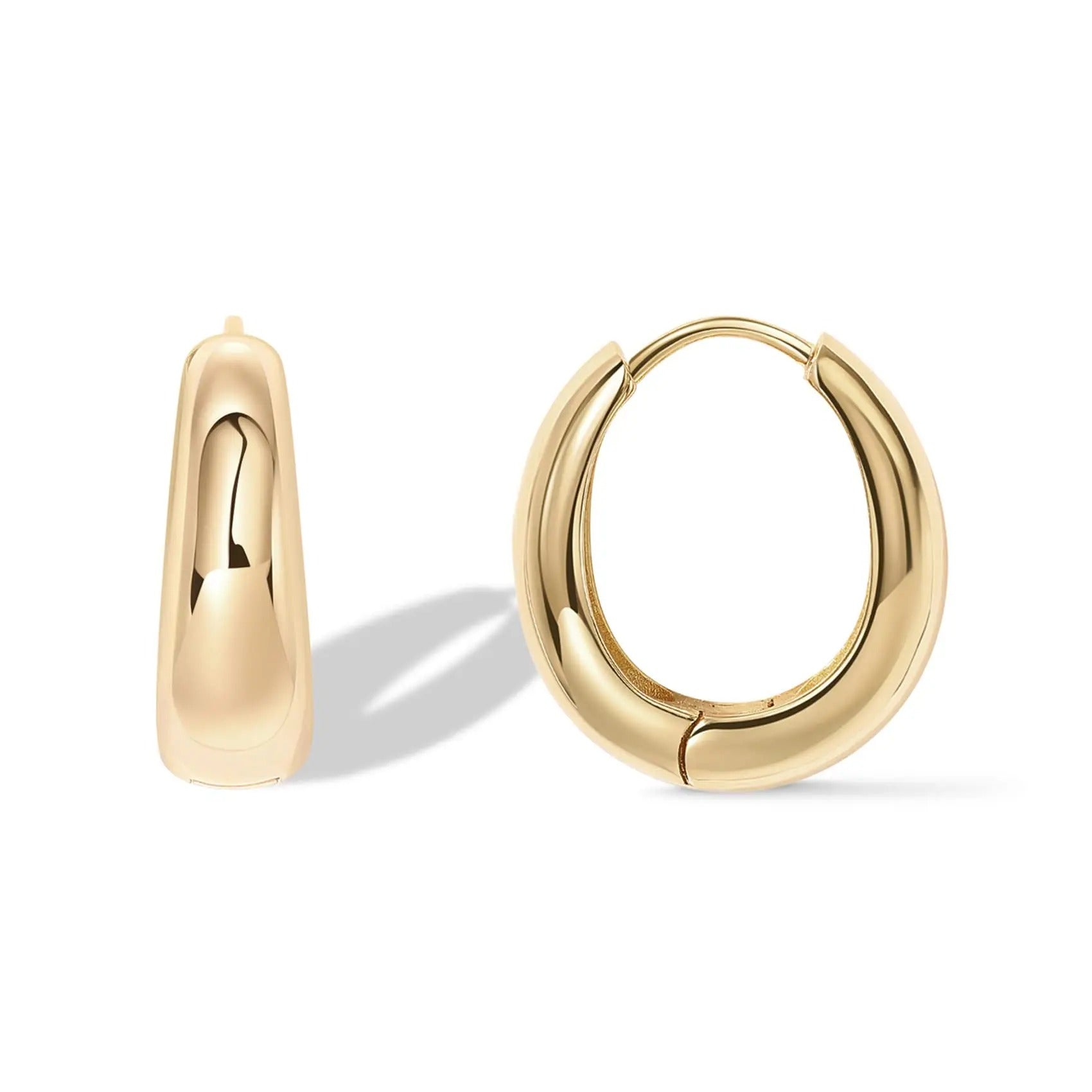 Chunky Hoops Earrings - Jewel Glimpse