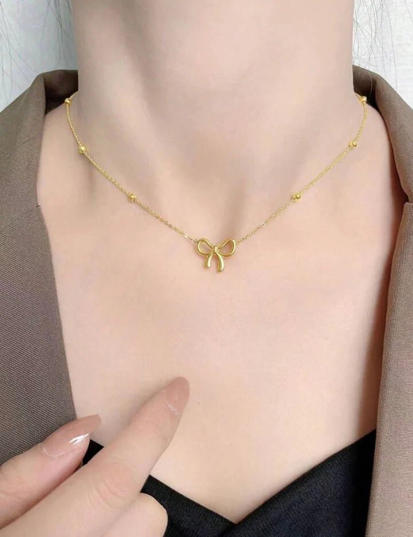 Ribbon Necklace - Jewel Glimpse